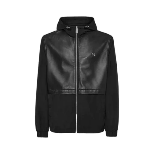 Logo Patch Hooded Jacket