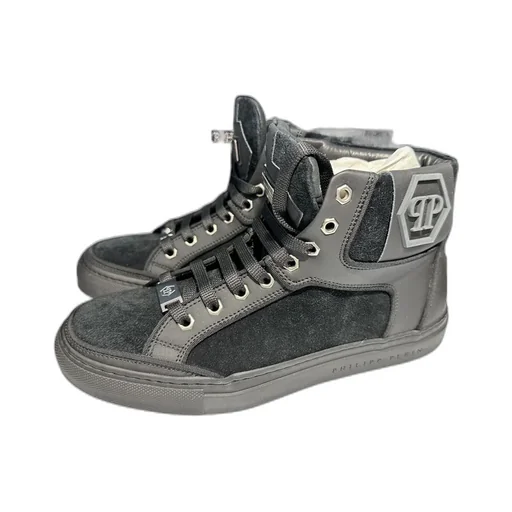 High-Top Lace-Up Sneakers