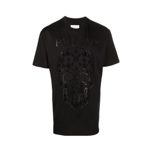 Embellished Logo-Print Detail T-Shirt