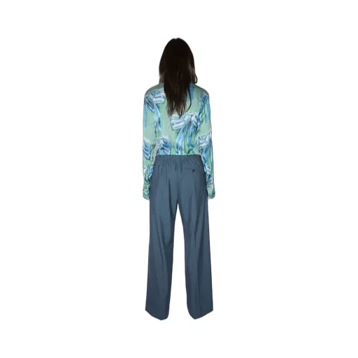 Wide-Leg Pleat-Detail Trousers