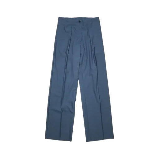 Wide-Leg Pleat-Detail Trousers