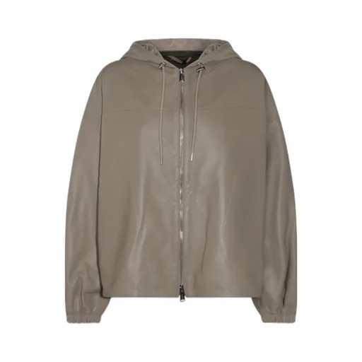 Leather Bomber Jacket