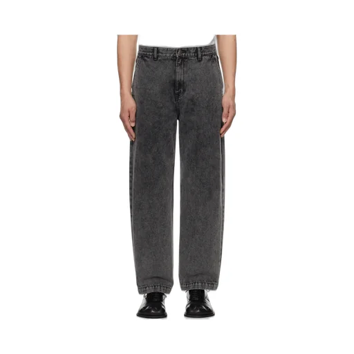 Denim Trousers With Belt Loops