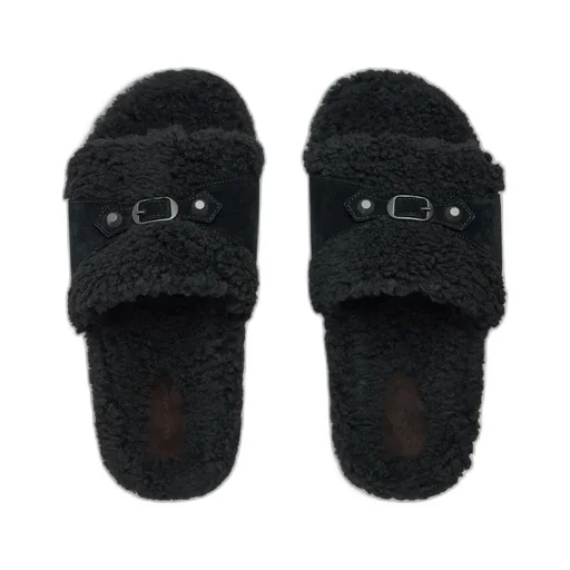 Furry Slide Sandal