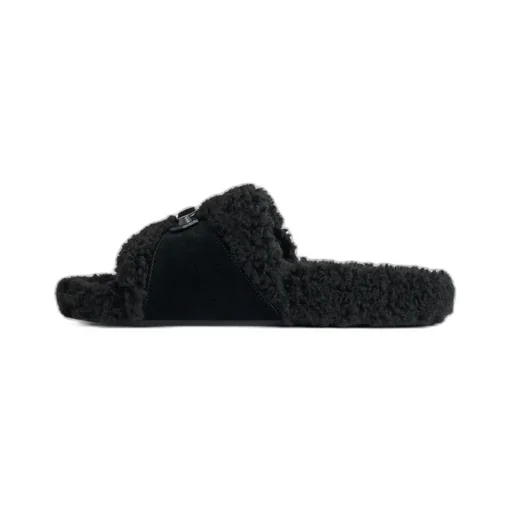 Furry Slide Sandal