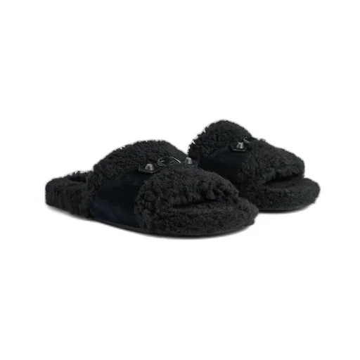 Furry Slide Sandal