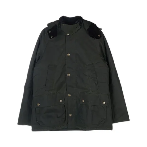 Waxed-Effect Parka Jacket
