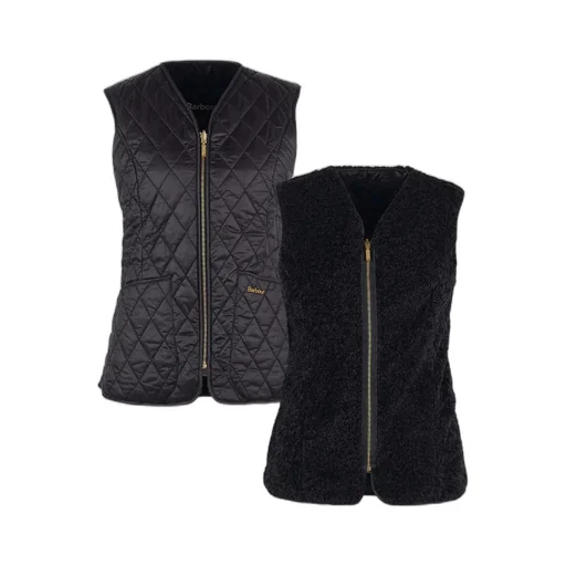 Logo-Embroidered Quilted Reversible Gilet