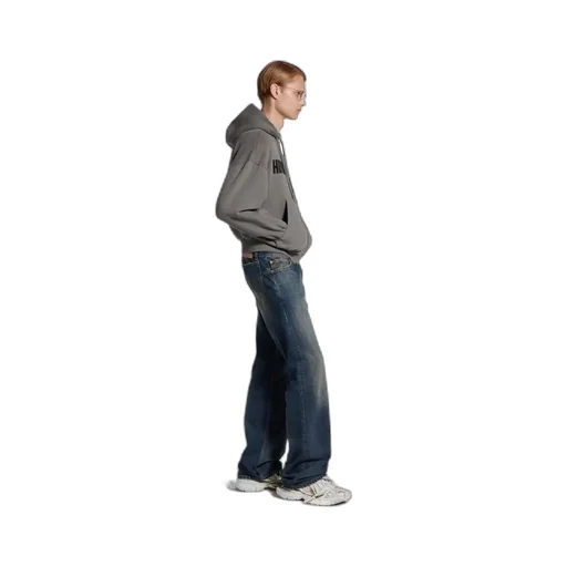 Human Being Shifted Zip-Up Hoodie