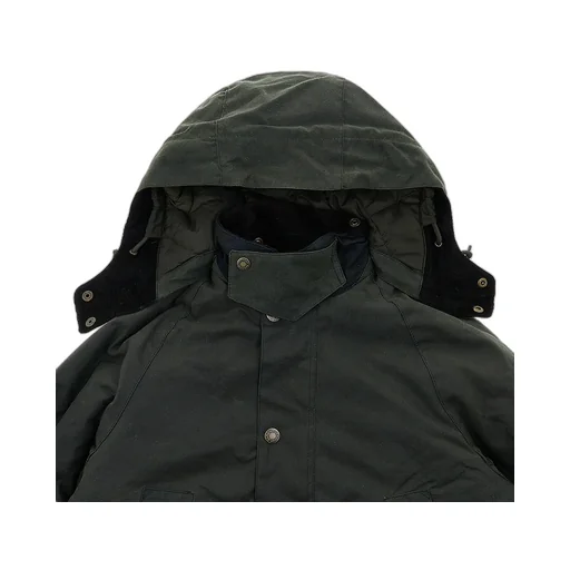 Waxed-Effect Parka Jacket