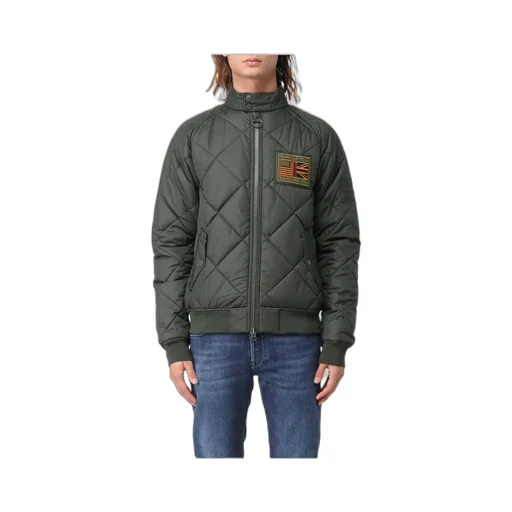 Logo Patch Zip-Up Padded Jacket