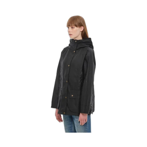 Press-Stud Hooded Jacket