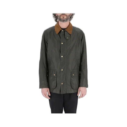 Contrasting-Collar Detail Jacket