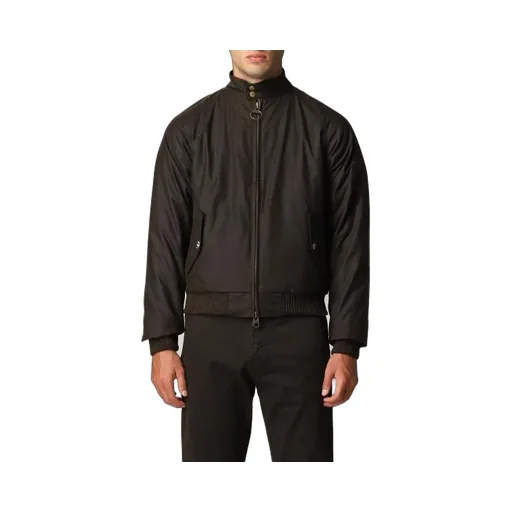 Zipper Waxed Casual Jacket