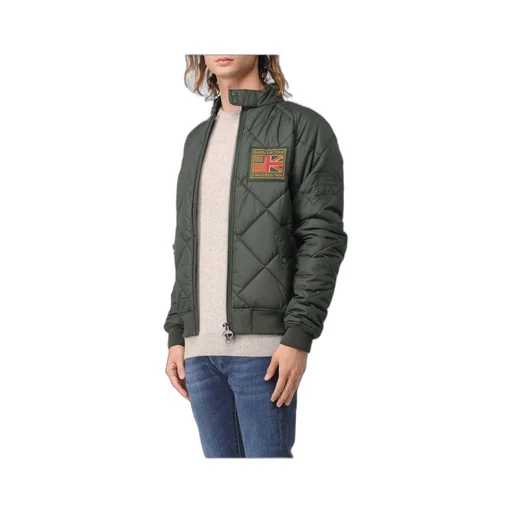 Logo Patch Zip-Up Padded Jacket