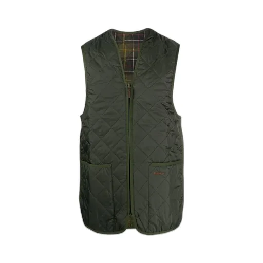 Reversible Checkered Zip-Up Gilet