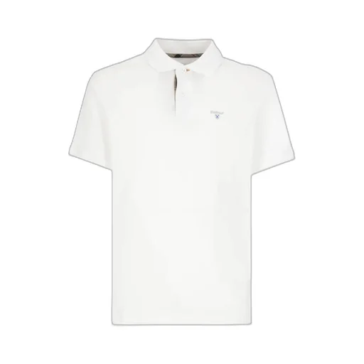 Tartan Trim Cotton Piqué Polo Shirt