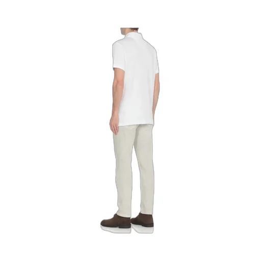 Tartan Trim Cotton Piqué Polo Shirt