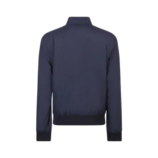 Navy Blue Collar Casual Jacket