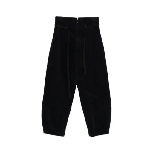 Belted Corduroy Trousers