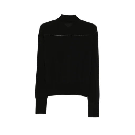 Buttoned Ribbed Cardigan