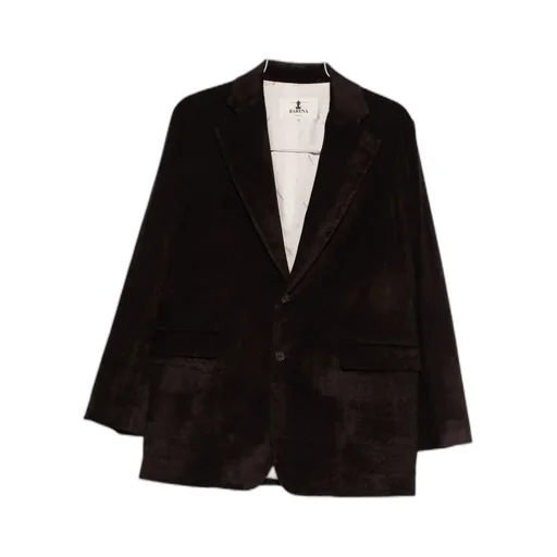 Velvet Single-Breasted Blazer