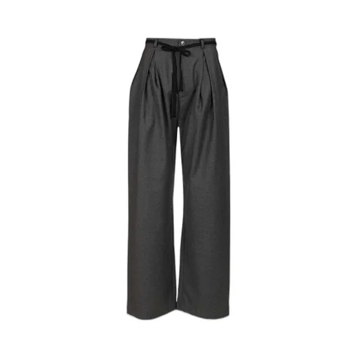 Pleated Drawstring Trousers