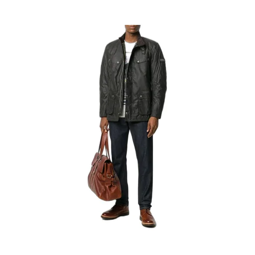 Wax-Coated Zipped Jacket