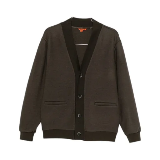 Button-Fastening V-Neck Cardigan