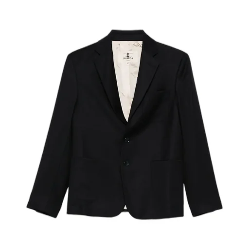 Button-Fastening Wool Jacket