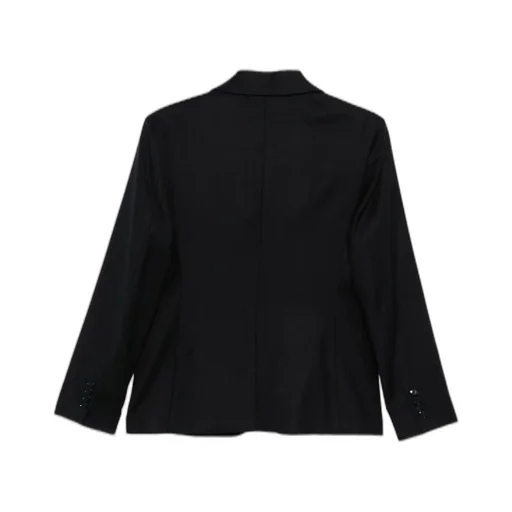 Button-Fastening Wool Jacket
