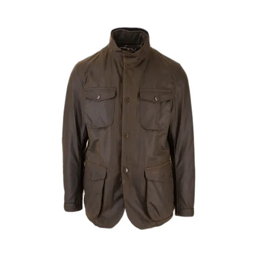 Ogston High-Neck Waxed Jacket