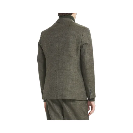 Checked Single-Breasted Blazer