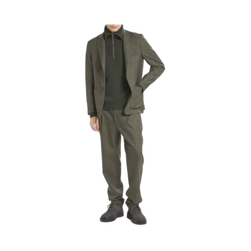 Checked Single-Breasted Blazer