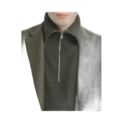 Checked Single-Breasted Blazer