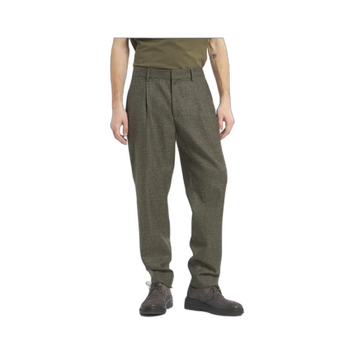 Pleated Zip-Up Track Pants