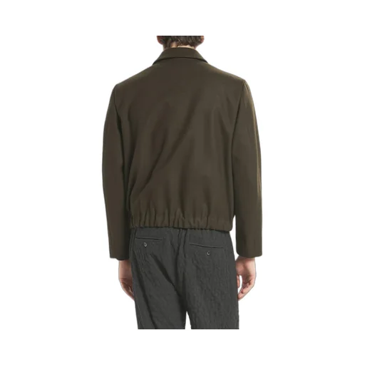 Magan Caramal Flap-Pocket Zip-Front Jacket