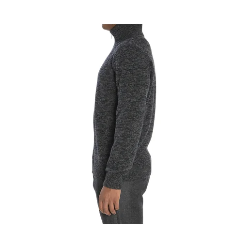 Turtleneck Zip-Front Sweater