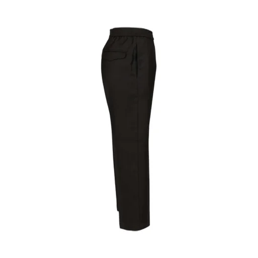 Back-Pockets Elastic-Waist Trousers