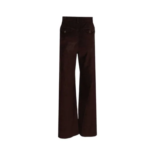 Welt-Pockets Wide-Leg Trousers
