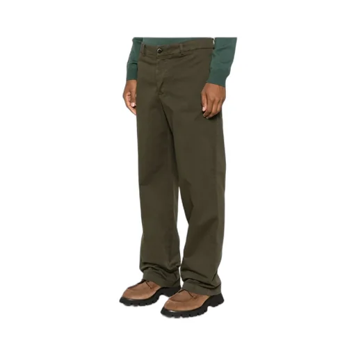 Button And Zipper Casual Pants