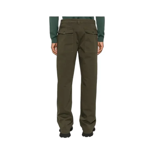 Button And Zipper Casual Pants