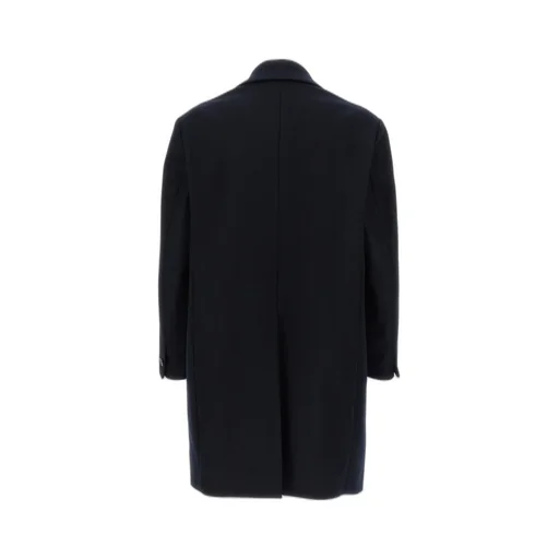 Notched-Lapel Wool-Blend Coat