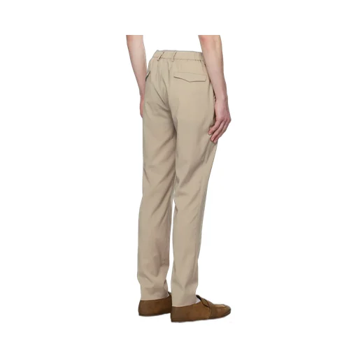 Half-Elastic Waist Casual Pants