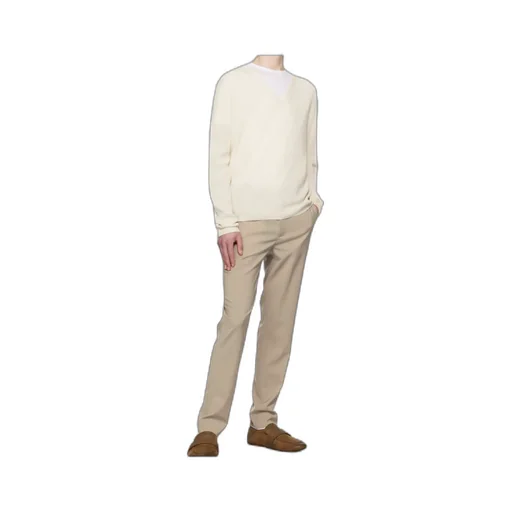 Half-Elastic Waist Casual Pants