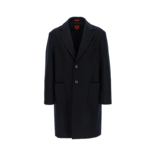 Notched-Lapel Wool-Blend Coat