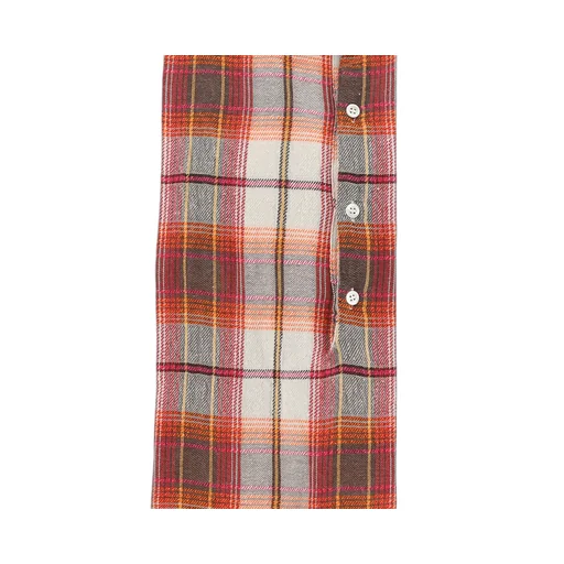 Long-Sleeved Checked Shirt