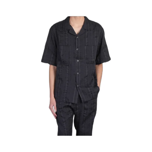 Short-Sleeved Striped Shirt