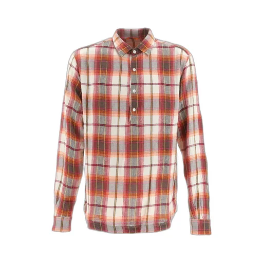 Long-Sleeved Checked Shirt