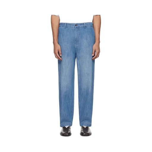 Loose-Leg Denim Trousers